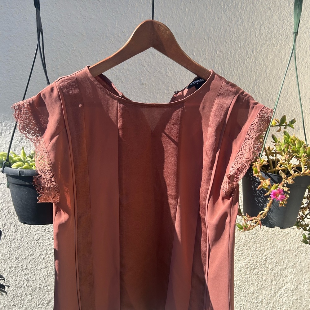 Express Dusty Rose Top